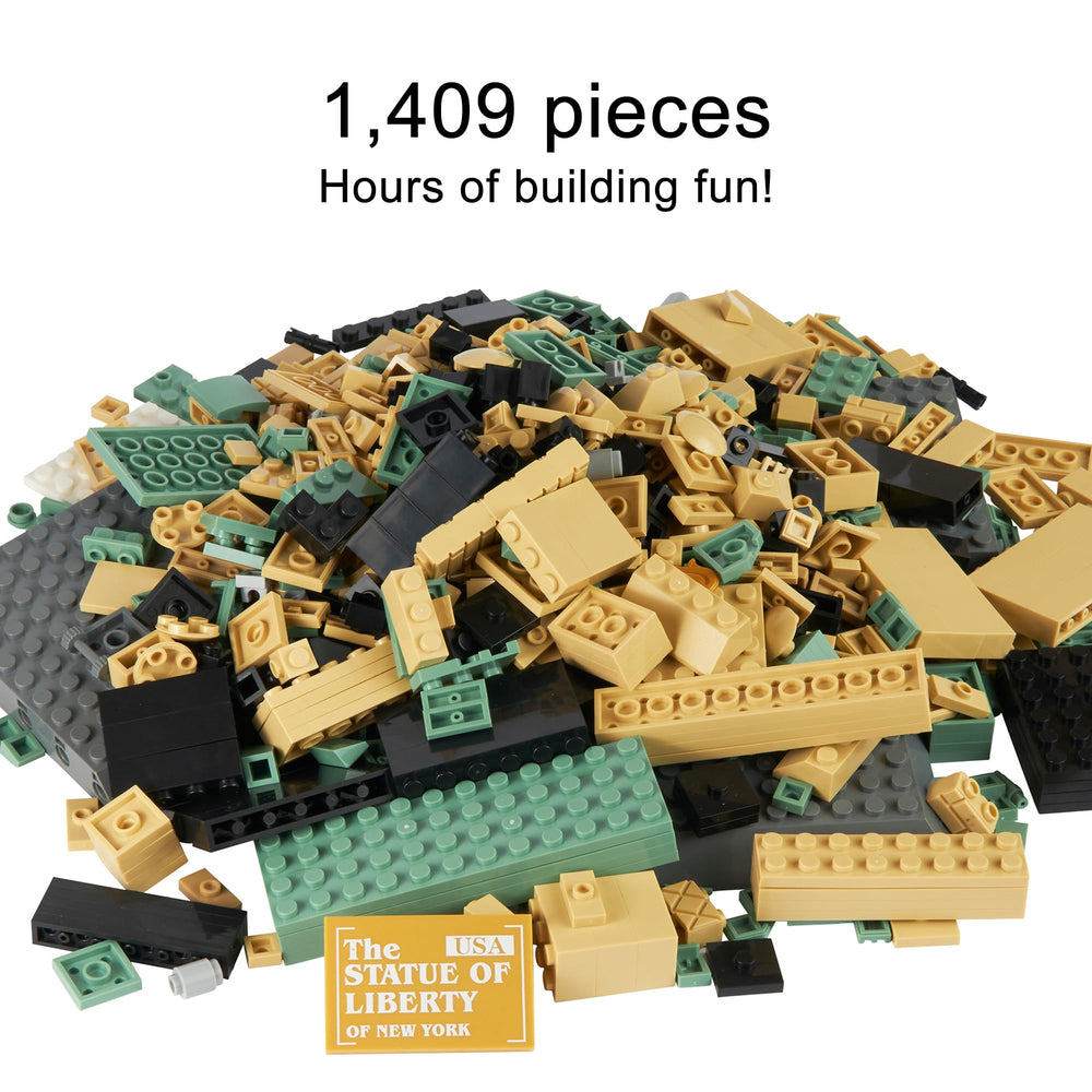Apostrophe Games statue kit 1409 pieces during assembly inspires creative play.