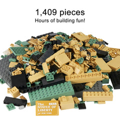Apostrophe Games statue kit 1409 pieces during assembly inspires creative play.