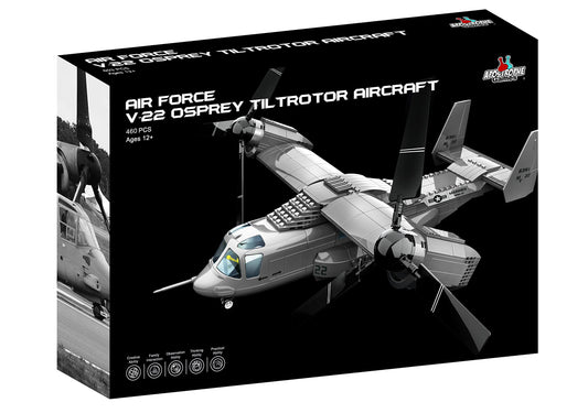 Apostrophe Games V-22 Osprey tiltrotor rotor action view showing spinning rotors.