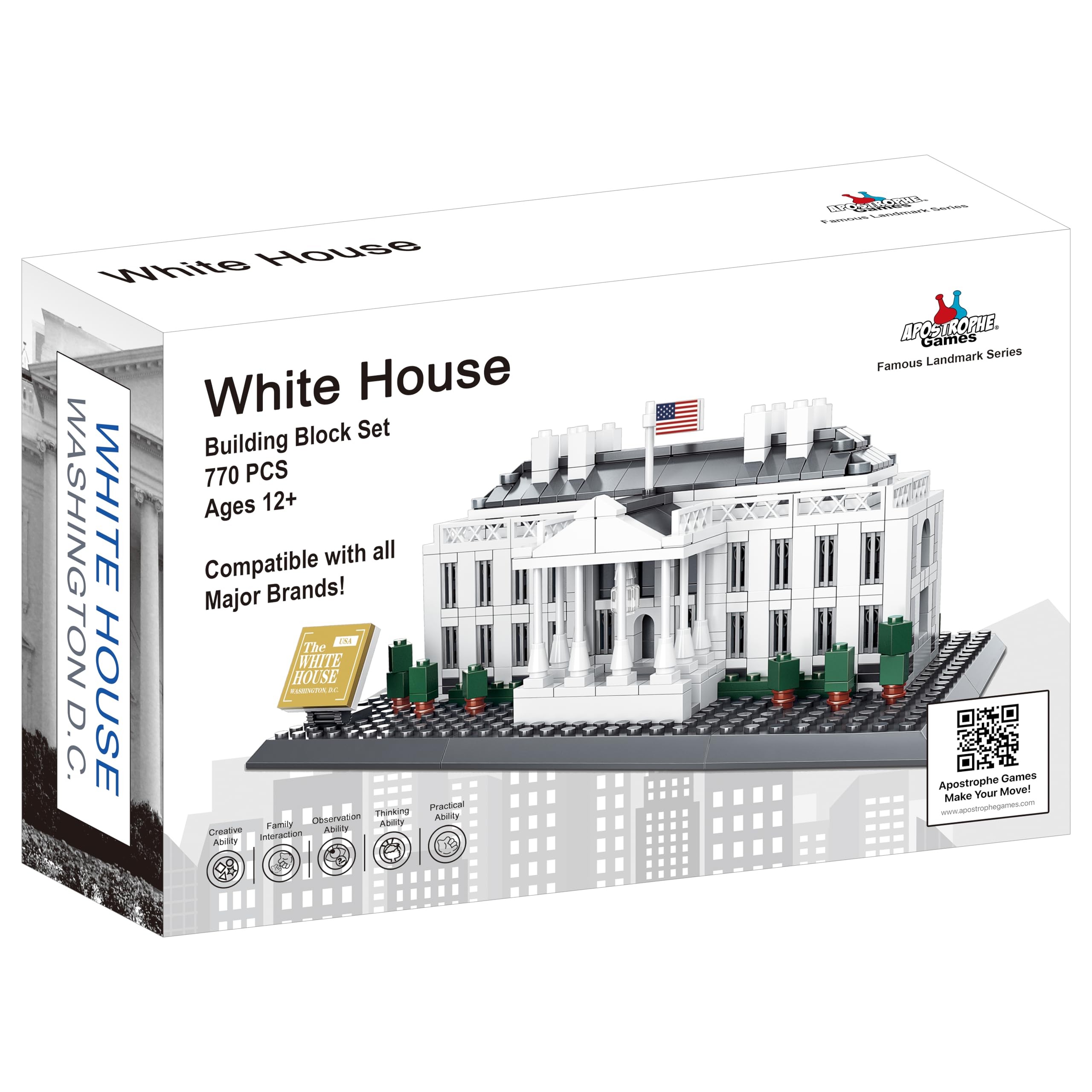 Apostrophe Games White House family build time invites collaborative creative sessions.