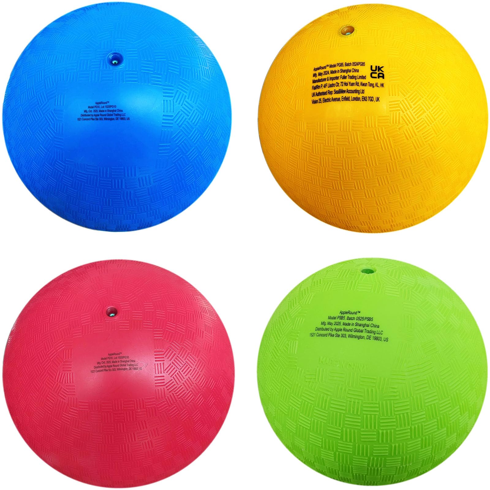 AppleRound 8.5 inch red dodgeball ready for indoor and outdoor play