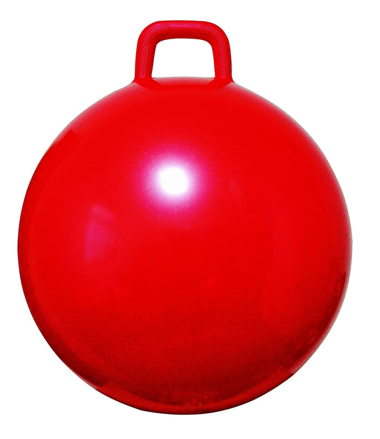 Child uses AppleRound Space Hopper Ball for active play and balance.