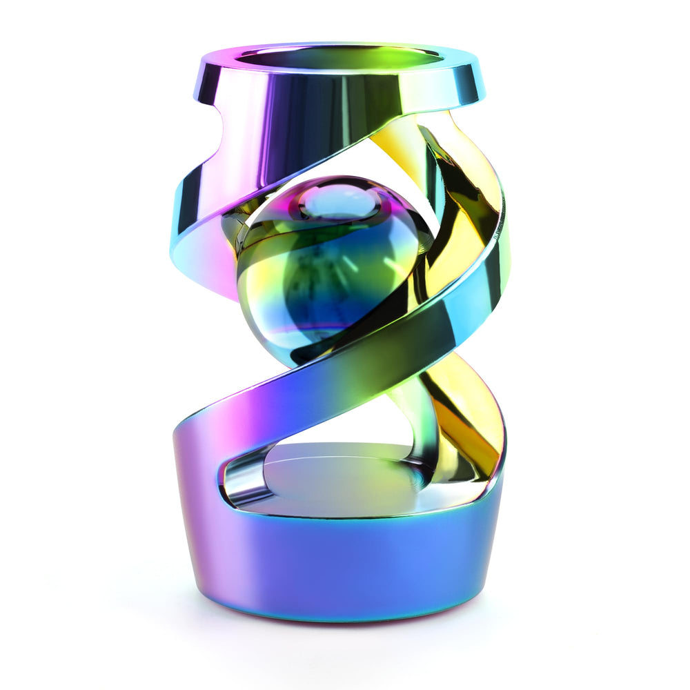 Apqdw kinetic spinning desk toy rainbow ball promotes calm focus during work.