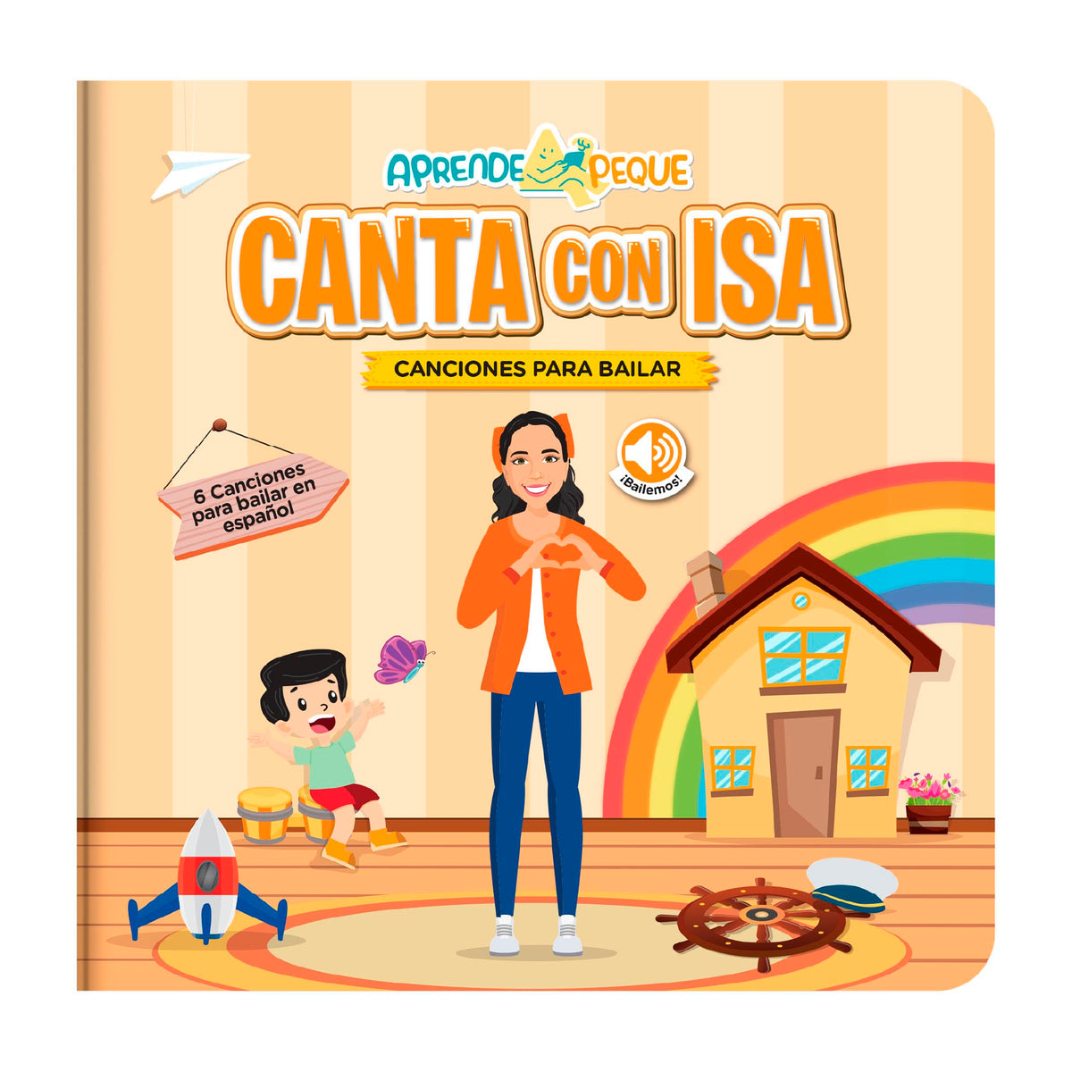 Aprende Peque Dance & Play cover with Isa inviting musical exploration