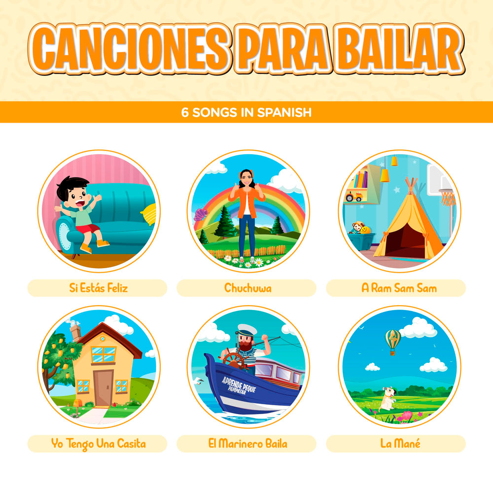 Aprende Peque Dance & Play on/off switch supports long-lasting use