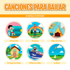 Aprende Peque Dance & Play on/off switch supports long-lasting use