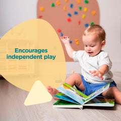 Aprende Peque Musical Sound Book Isa illustrations captivate with bright artwork and beloved characters.