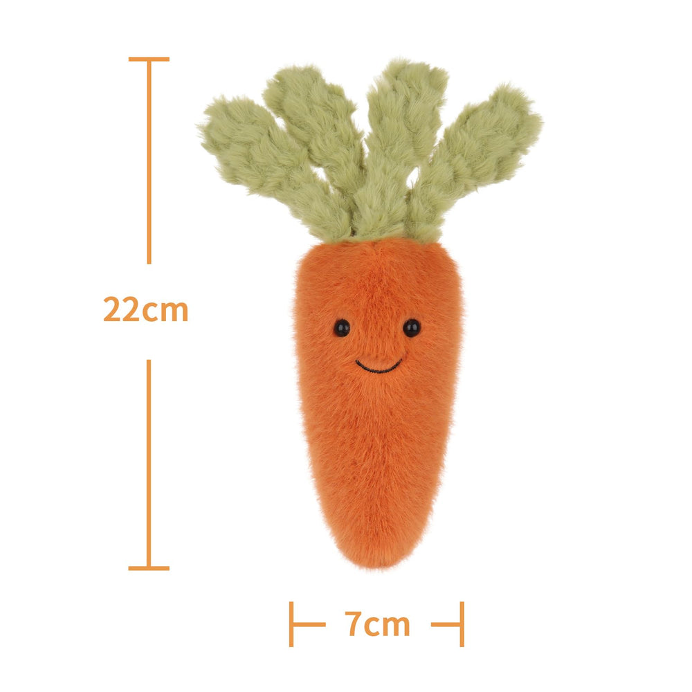Apricot Lamb carrot plush room decor, playful touch for kids spaces