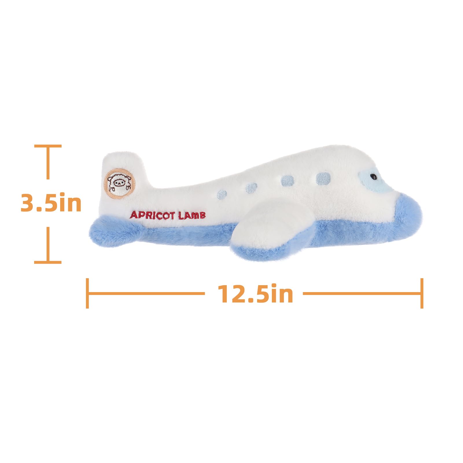 Apricot Lamb Comfort Plane size 12.5 inches demonstrated for home and travel use