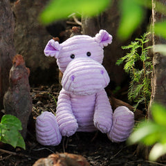 Apricot Lamb hippo plush soft fabric offers gentle touch for little hands
