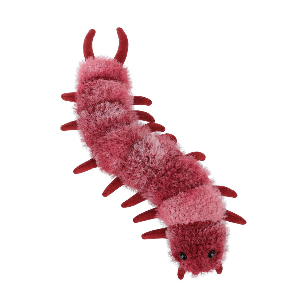 Apricot Lamb devil centipede plush is a camping-friendly companion.
