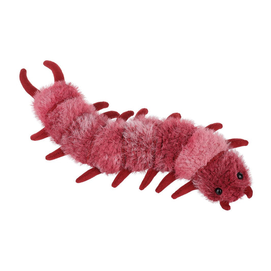 Apricot Lamb devil centipede plush full view, perfect for cuddling at home.
