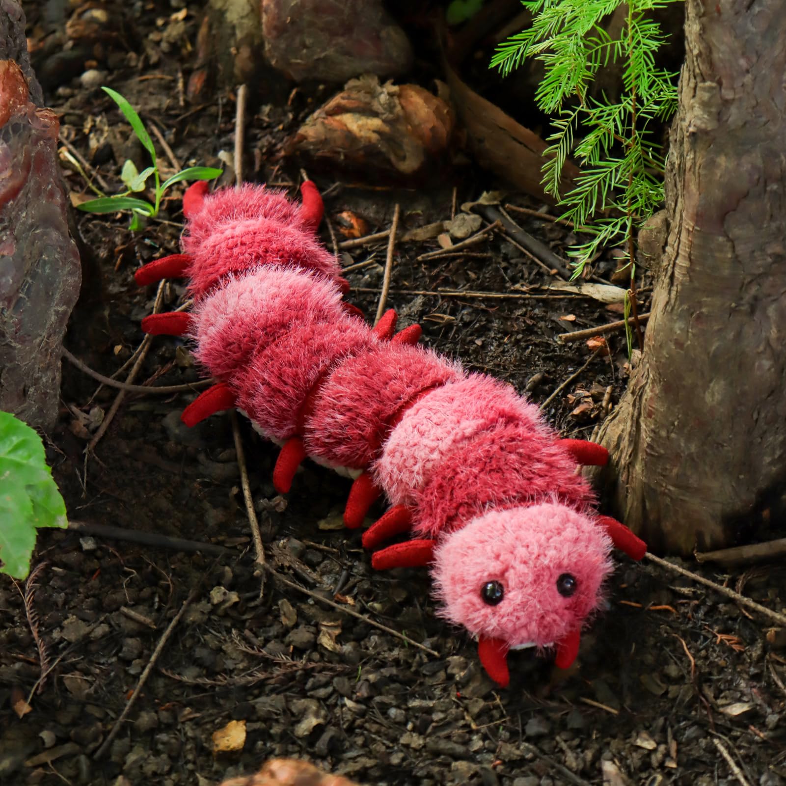 Apricot Lamb devil centipede plush for kids on-the-go adventures.