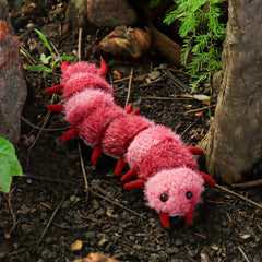 Apricot Lamb devil centipede plush for kids on-the-go adventures.