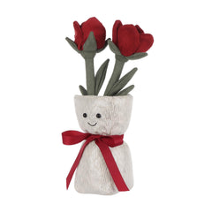 Apricot Lamb gift-ready plush rose, perfect for celebrations.
