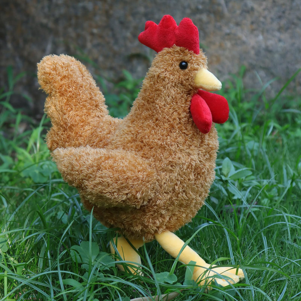 Apricot Lamb Ginger Rooster face detail conveys friendly expression for kids