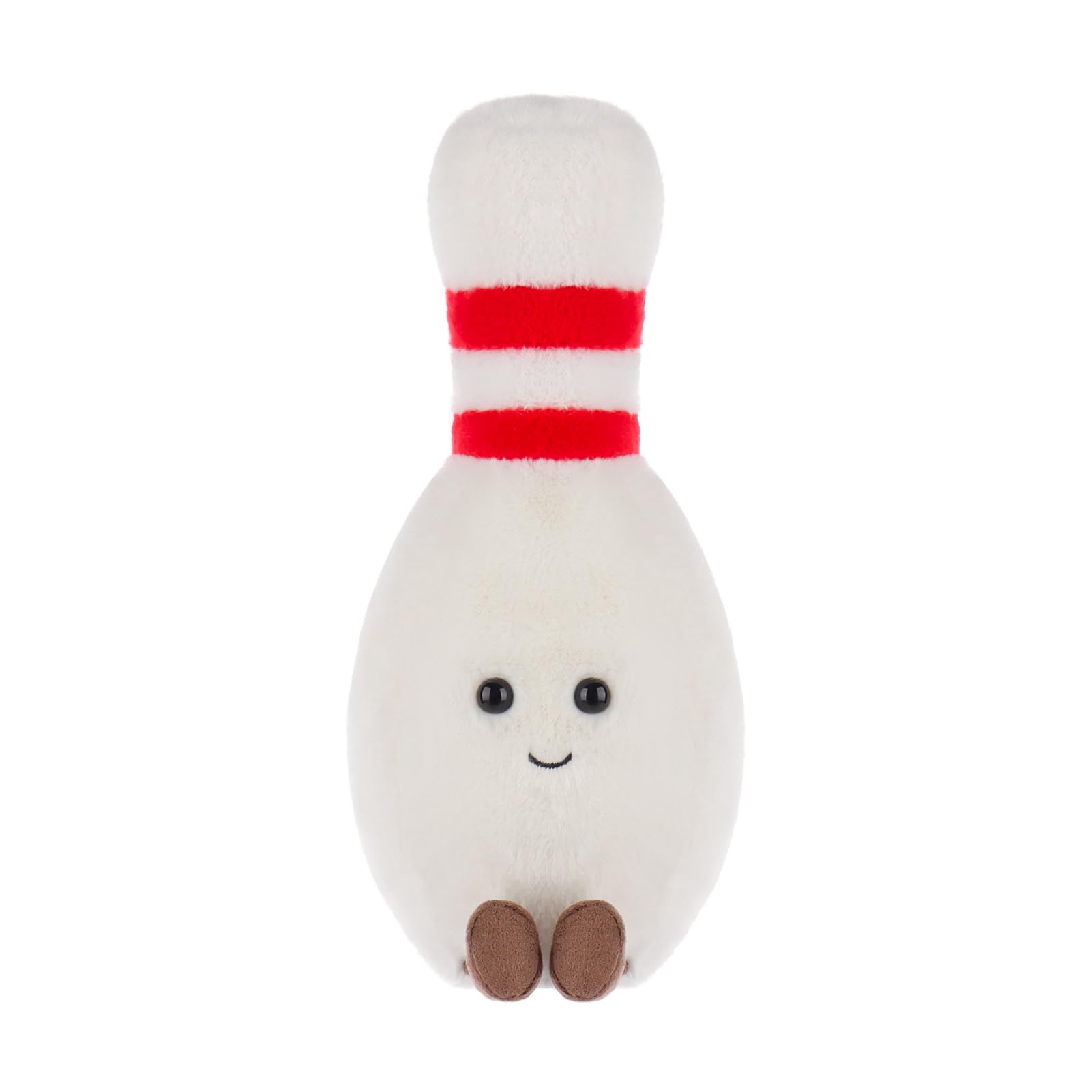Apricot Lamb Happy Bowling plush compact nine-point-five-inch size for travel.