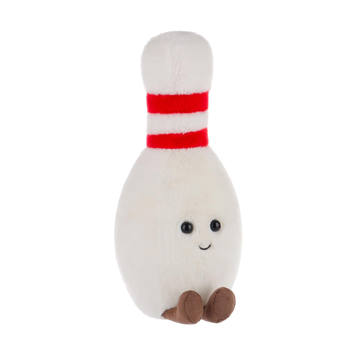 Apricot Lamb Happy Bowling plush front view, ideal cuddle companion for kids.