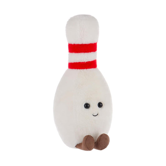Apricot Lamb Happy Bowling plush front view, ideal cuddle companion for kids.
