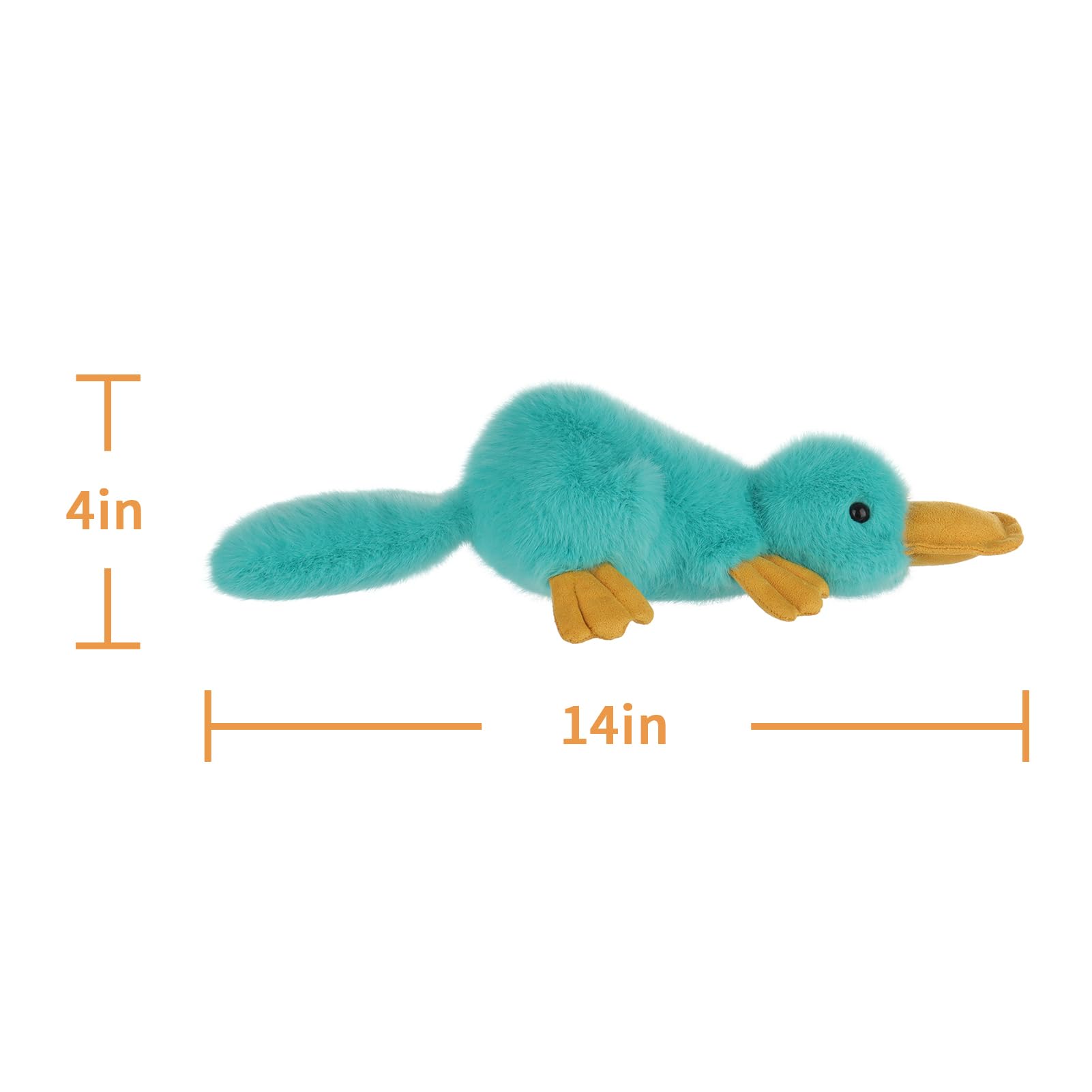 Apricot Lamb Happy Platypus easy-care toy suitable for quick cleanups