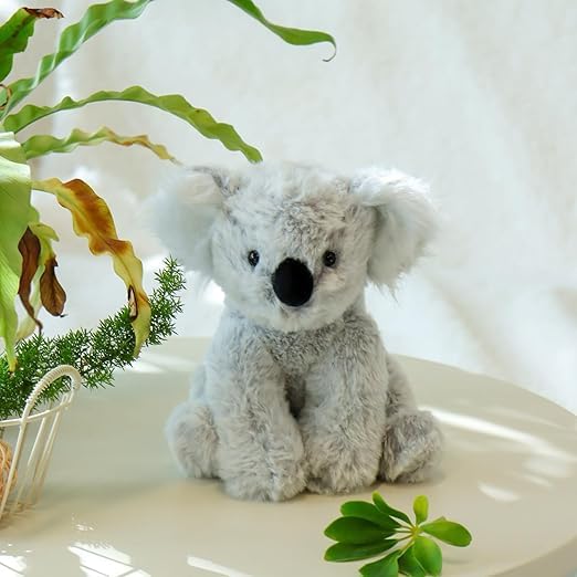 Apricot Lamb hugs-friendly koala at 8 inches, great for travel.