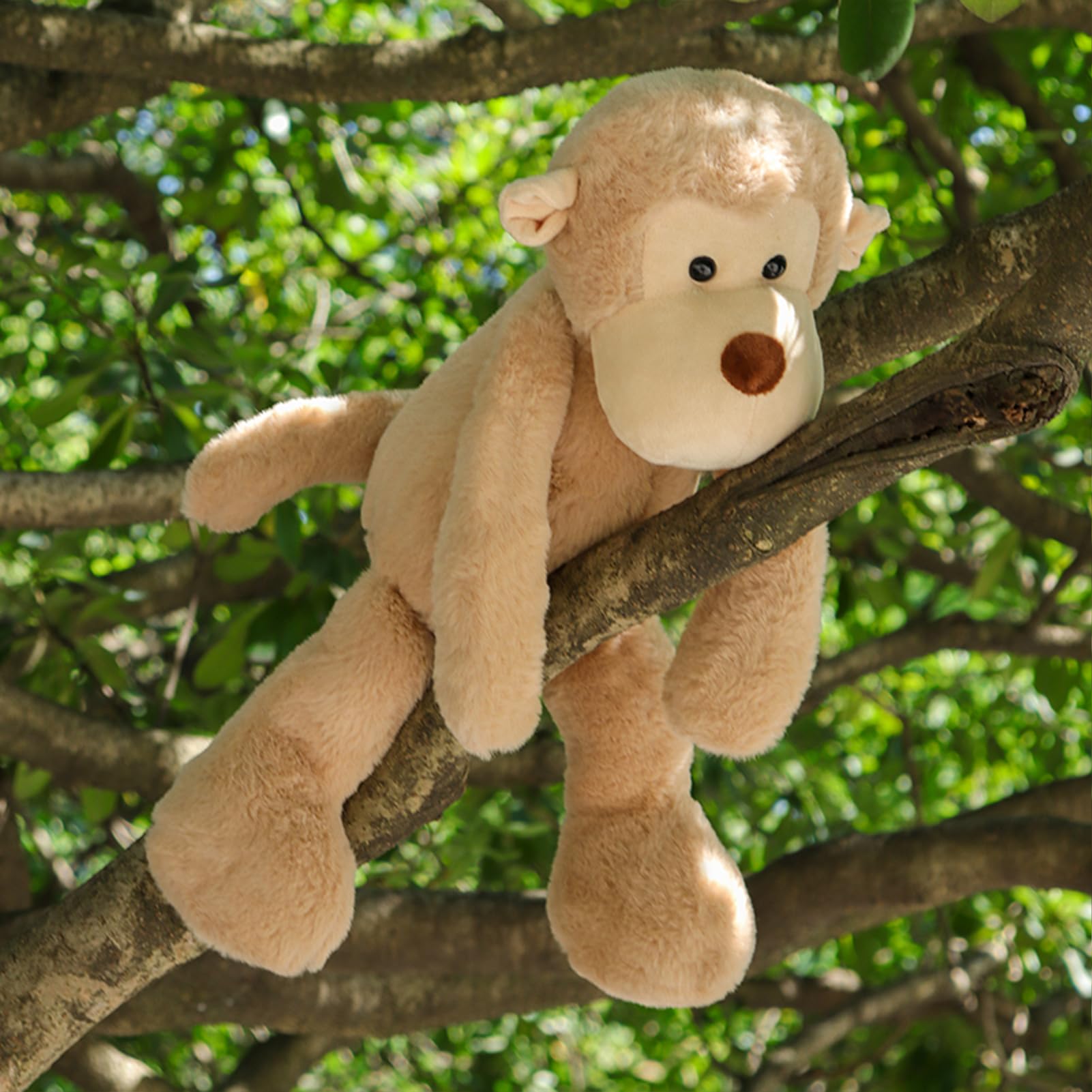 Full-body view shows portable cuddle buddy for on-the-go play.
