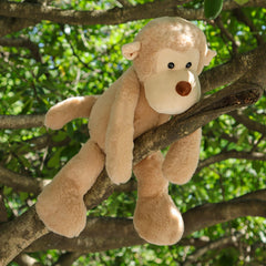 Full-body view shows portable cuddle buddy for on-the-go play.