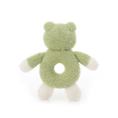 Apricot Lamb 6-inch rattle; ideal newborn toy from birth through infancy.