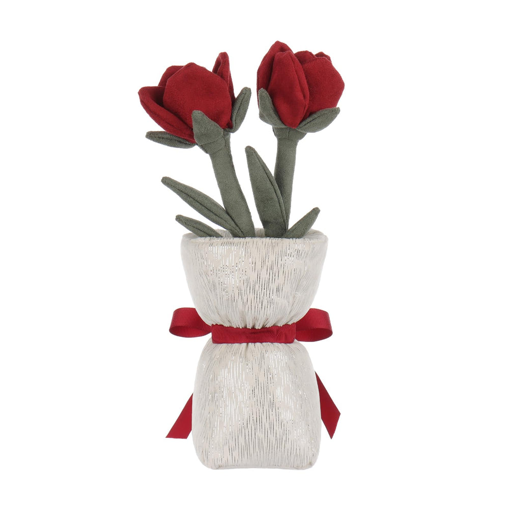 Apricot Lamb portable plush for travel and adventures.