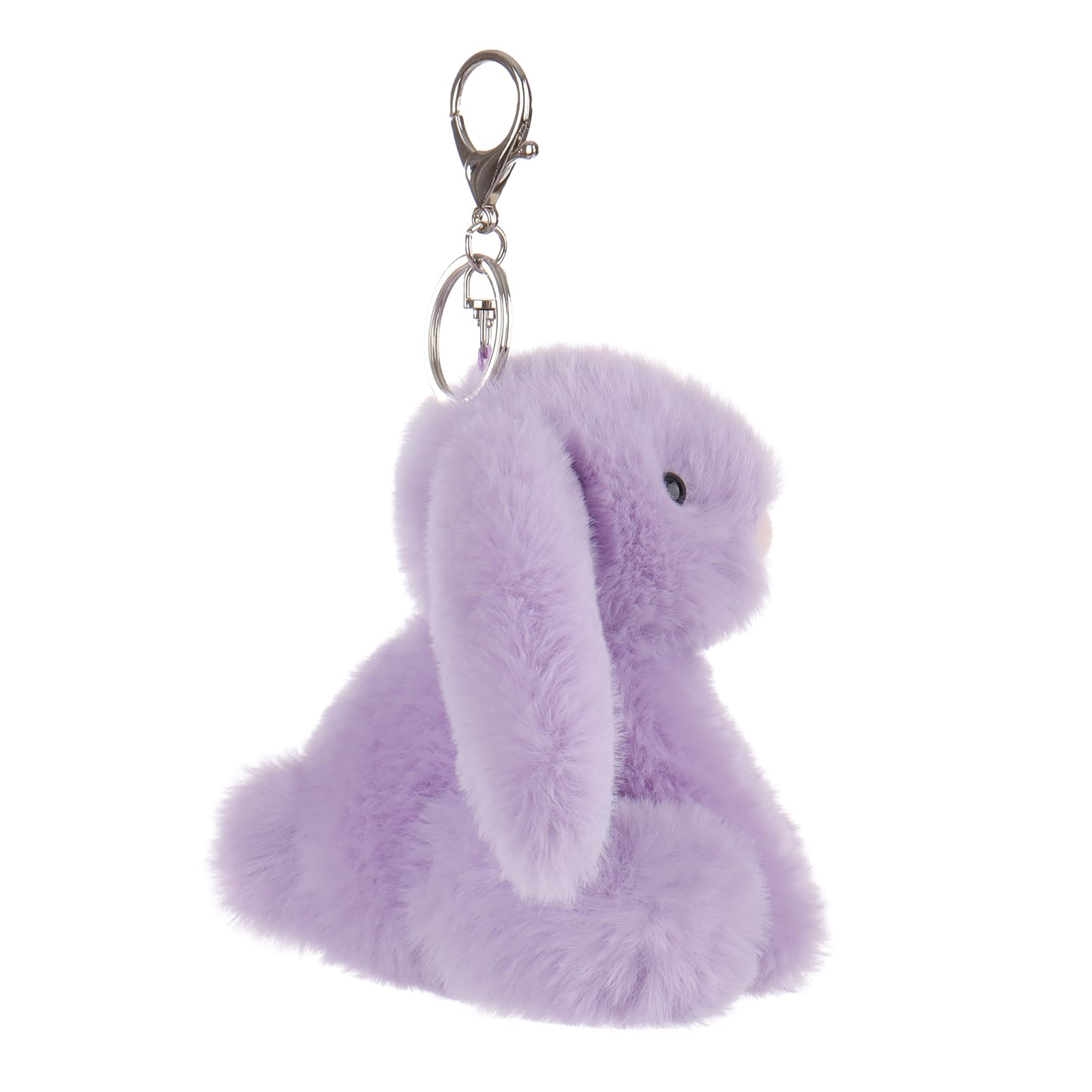 Apricot Lamb purple bunny furry texture—soft fur invites hugs during daily adventures.