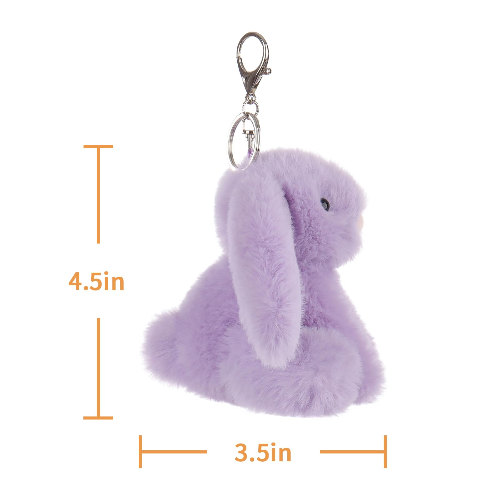 Apricot Lamb purple bunny portable companion—compact size travels easily with kids.