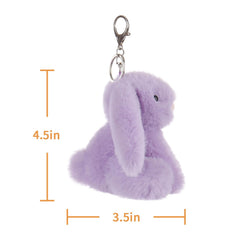 Apricot Lamb purple bunny portable companion—compact size travels easily with kids.