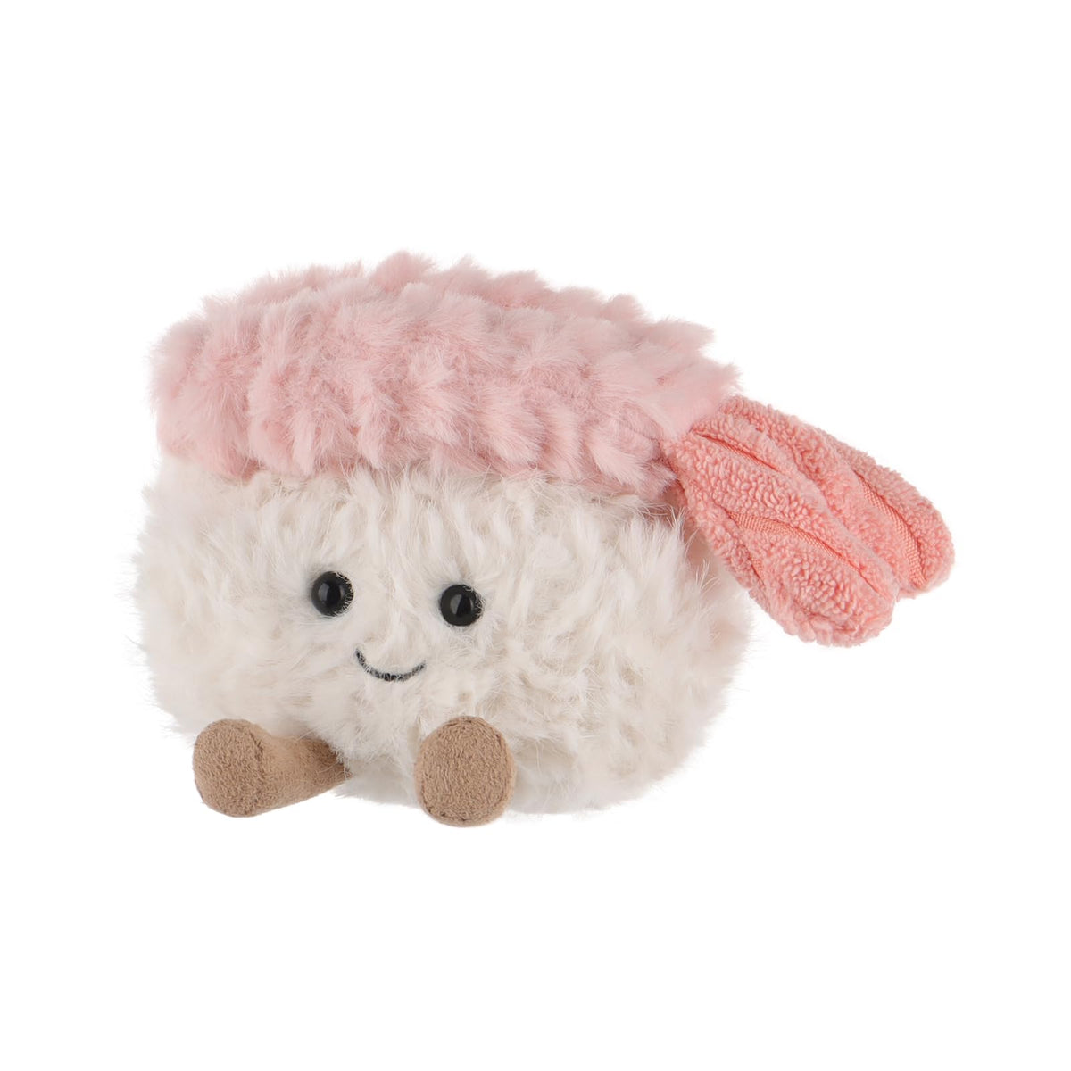 Apricot Lamb Sushi Plush 3.5 inch, perfect hug buddy for kids.