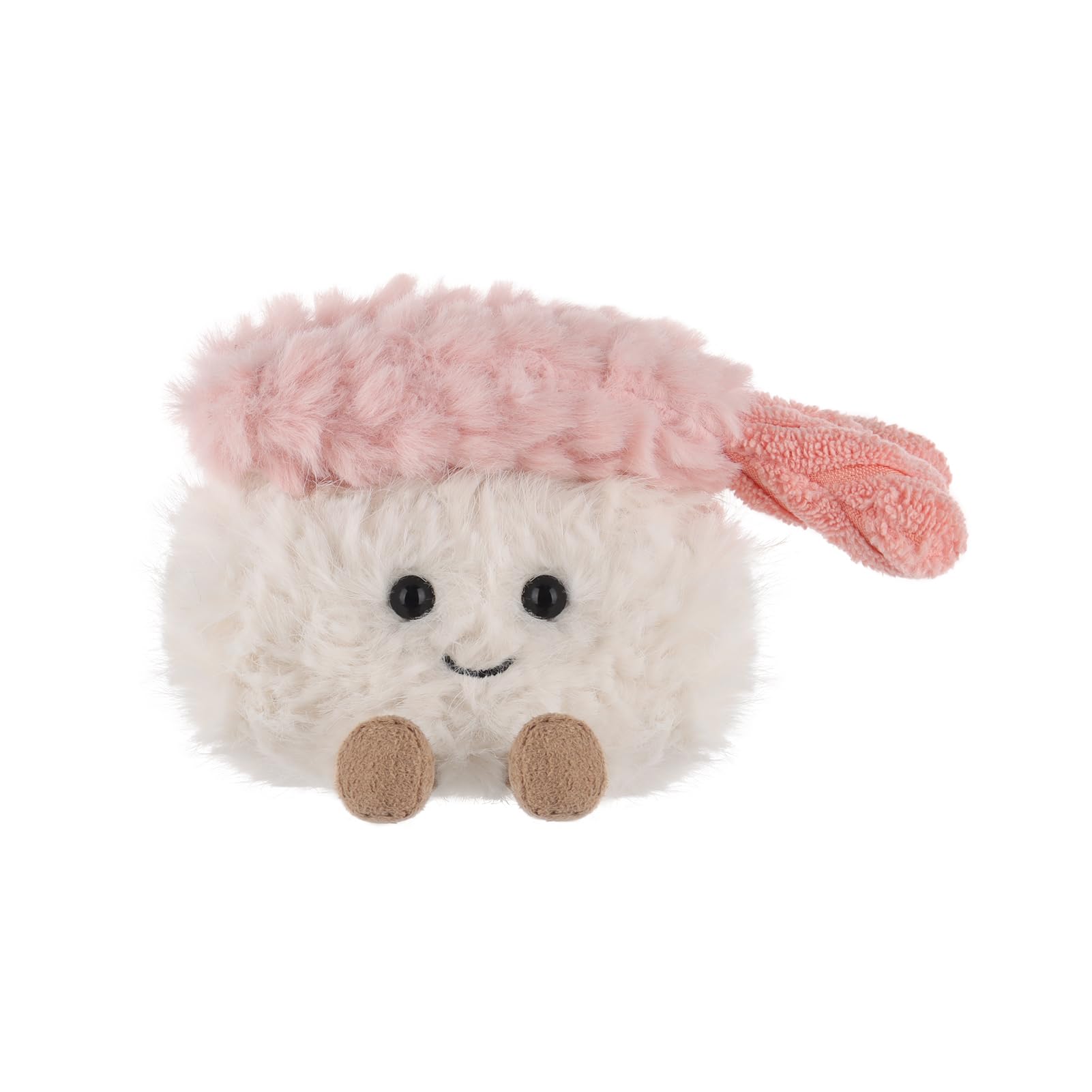 Apricot Lamb sushi plush suitable from birth, comforting newborn companions.