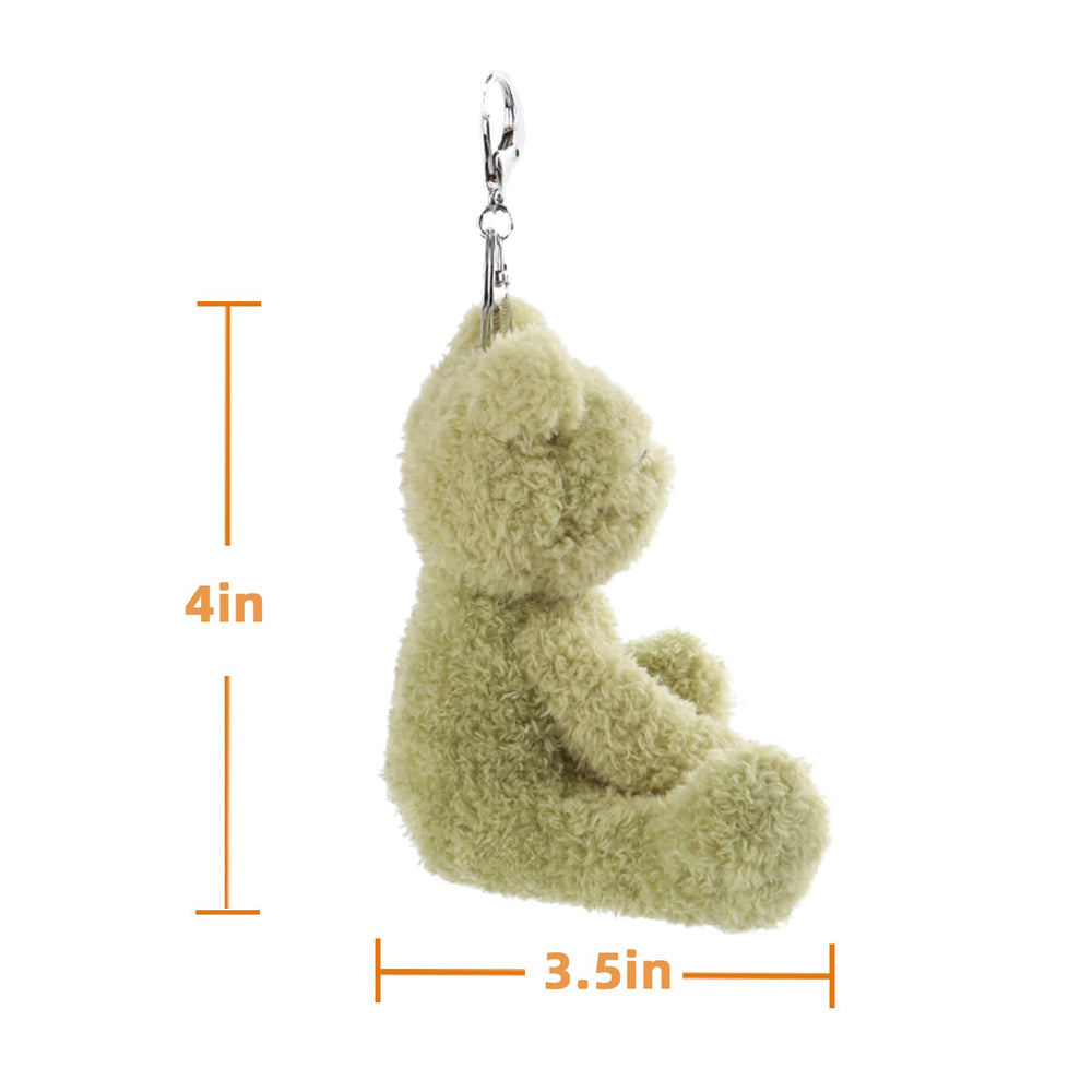 Travel-friendly Apricot Lamb frog plush buddy fits bags