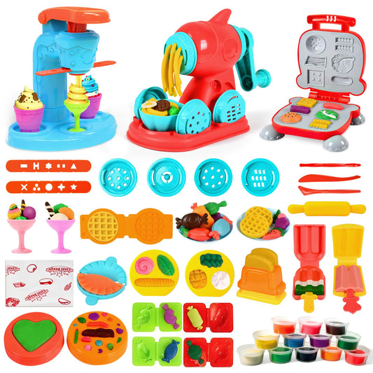 Aprilwolf 59-piece dough set kit for creative play.