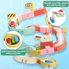 Aprilwolf city-theme track cars enable pretend traffic play in the tub