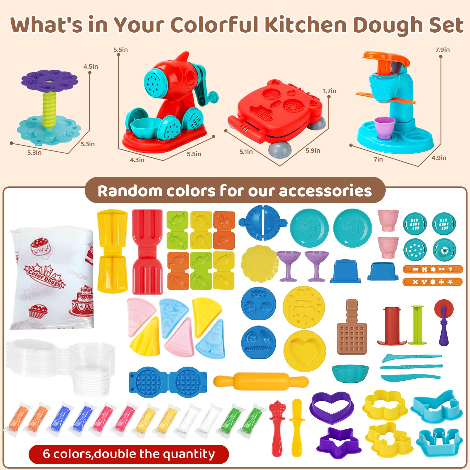 Aprilwolf dough set multiplayer play encourages sharing and social imagination