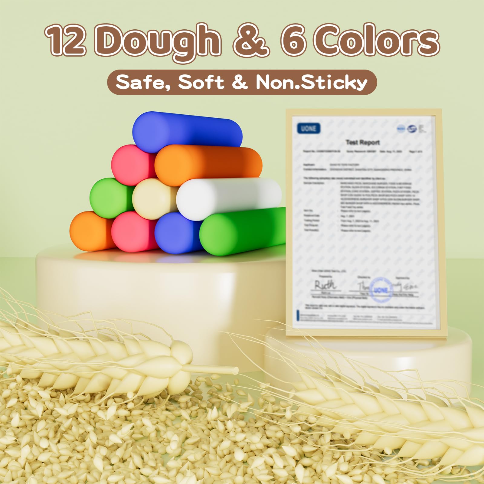 Aprilwolf dough set safe materials and sturdy design support worry-free play