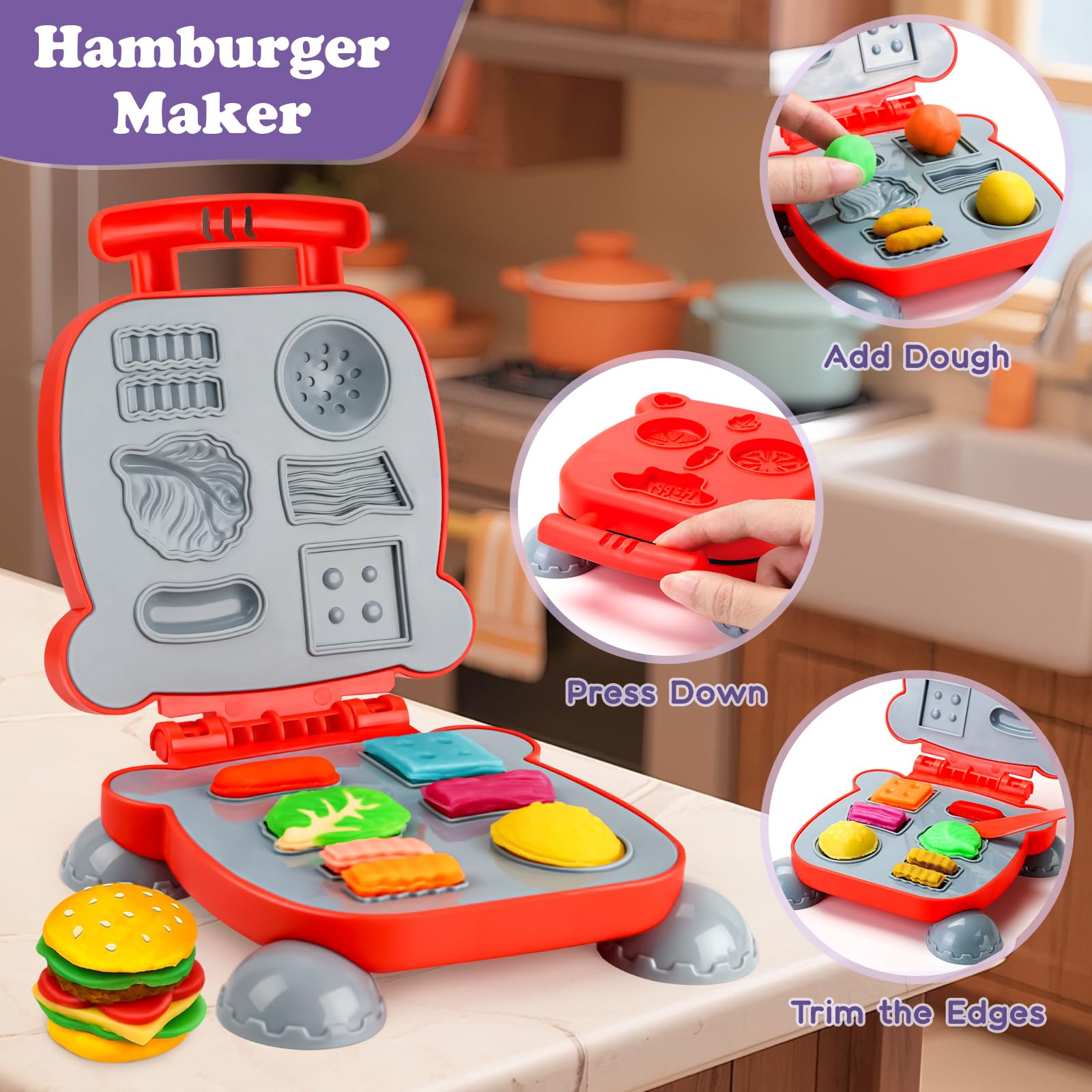 Aprilwolf dough tools kit provides molds and cutters for creative crafting.