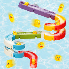 Aprilwolf Duck Slide wall track for engaging bath play and focus.