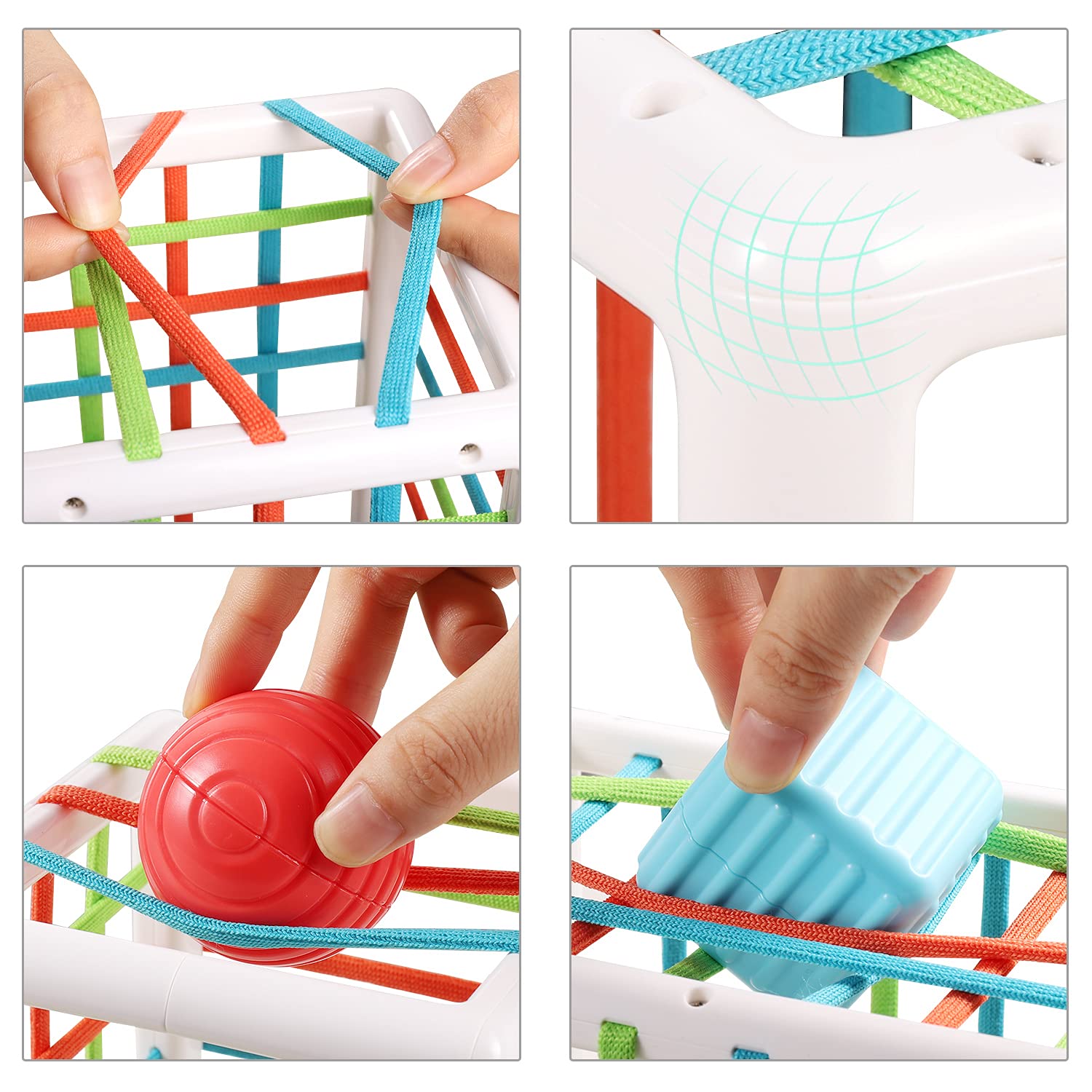 Aprilwolf blocks facilitate fine motor skills via push and pull actions.