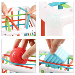 Aprilwolf blocks facilitate fine motor skills via push and pull actions.
