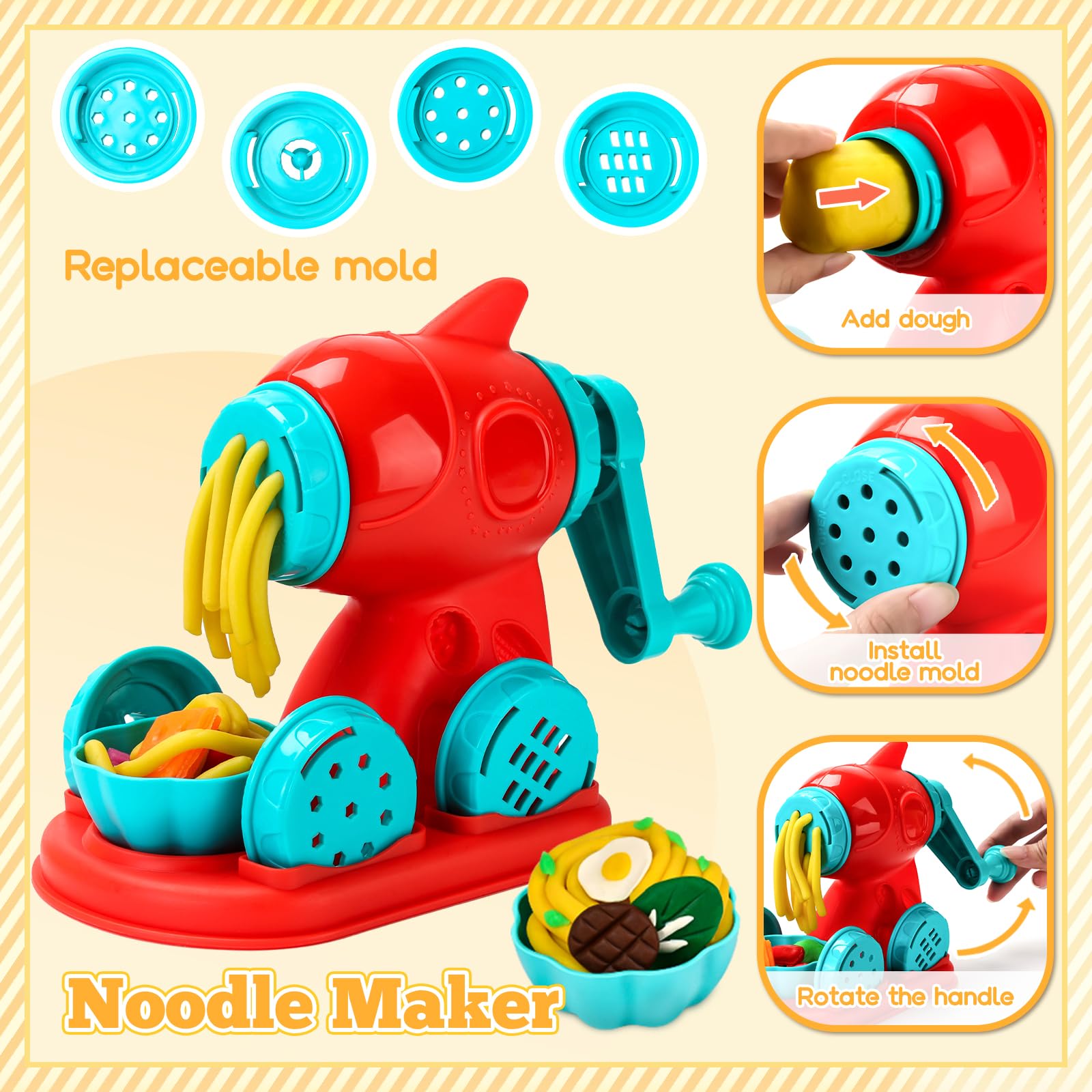 Aprilwolf ice cream machine playset for interactive scoops.