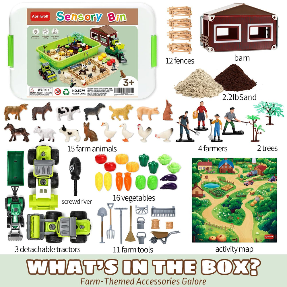Aprilwolf 2.2 lb sand provides easy shaping for indoor farm scenes