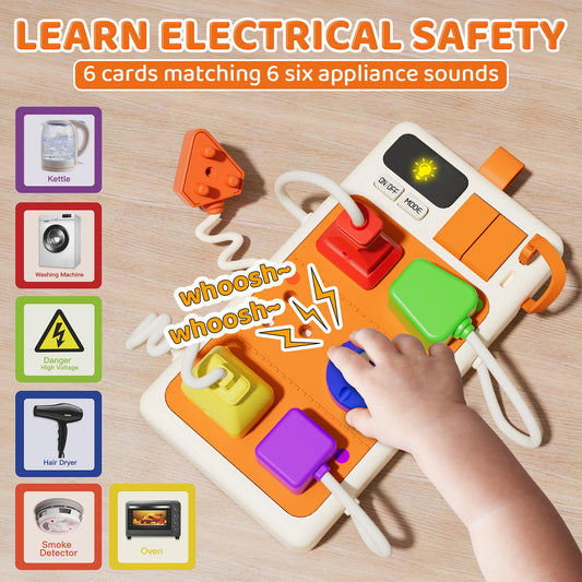 Aprilwolf colorful plugs help hand-eye coordination through matching and plugging.