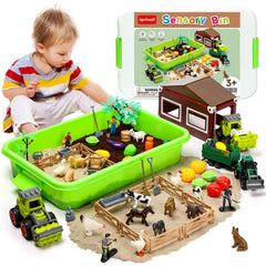 Aprilwolf sensory bin lid keeps sand contained and tidy