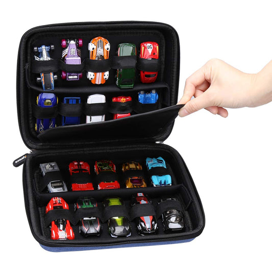Aproca Cars Storage Case exterior protects Hot Wheels cars during travel.