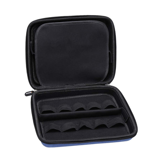 Aproca Cars Storage Case interior shows snug slots for 20 vehicles.