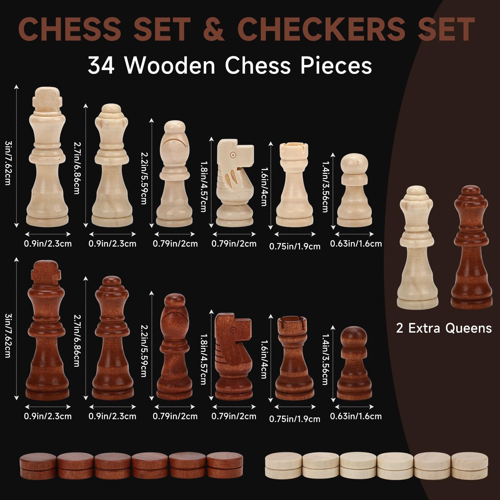 APYR AOMA wooden board with storage slots keeps pieces organized.